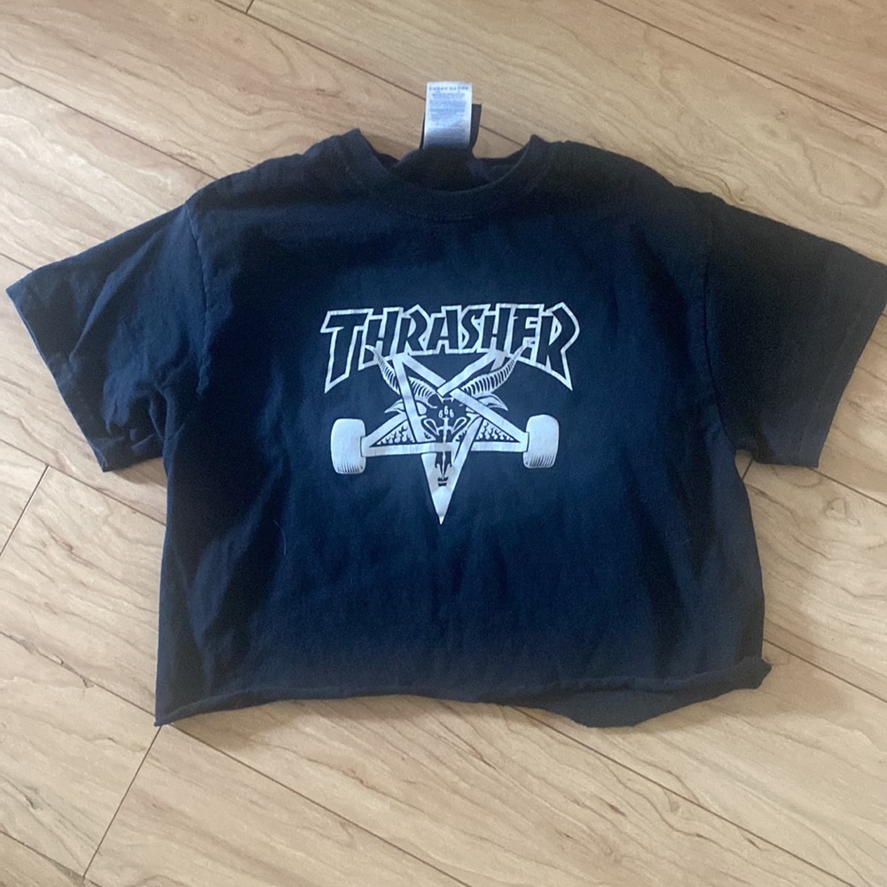 Thrasher cropped tee